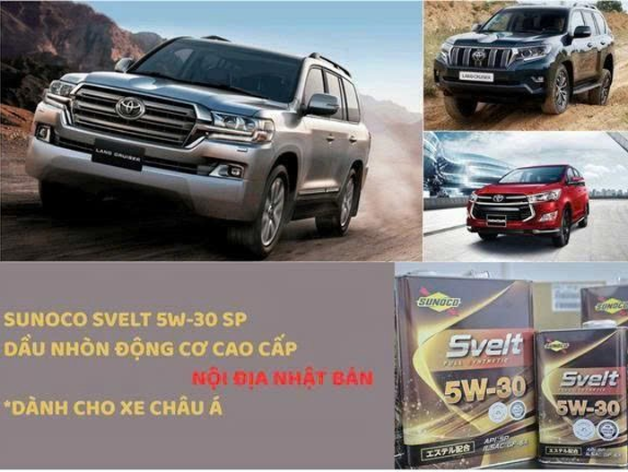 Dầu động cơ SUNNOCO SVELT 5w-30 sp